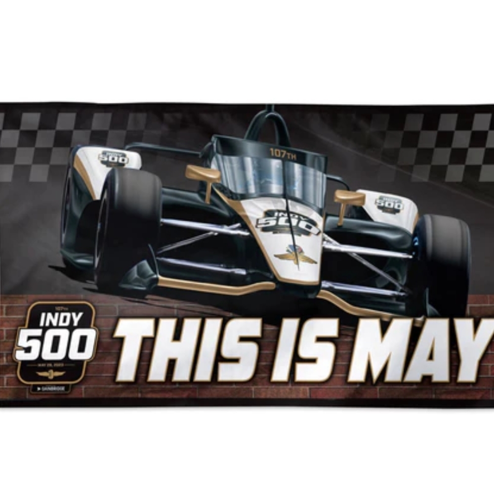 Indy 500 Outdoor 3'x5' Flag--Wincraft Vibrant Racing Banner 2023 Collectible